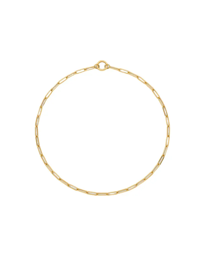 Jennifer Fisher Long Link Chain with Circle Push Clasp Jennifer Fisher Long Link Chain with Circle Push Clasp