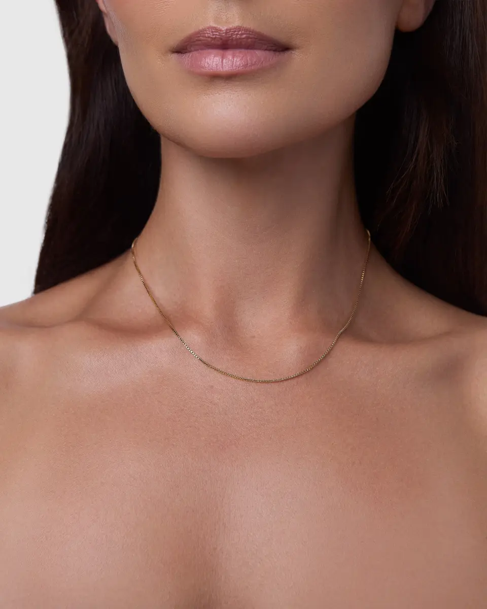 Jennifer Fisher Jennifer Fisher Featherweight Box Chain | Thumbnail 2 Jennifer Fisher Jennifer Fisher Featherweight Box Chain | Thumbnail 2