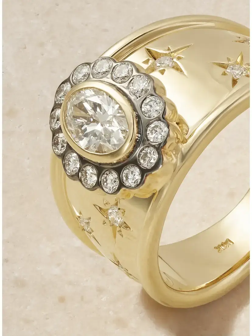 Marlo Laz Ali Cigar 14-karat Gold Diamond Ring | Thumbnail 4 Marlo Laz Ali Cigar 14-karat Gold Diamond Ring | Thumbnail 4
