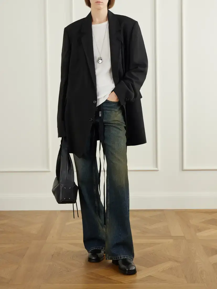 Ann Demeulemeester Agnes Crepe Blazer | Thumbnail 2