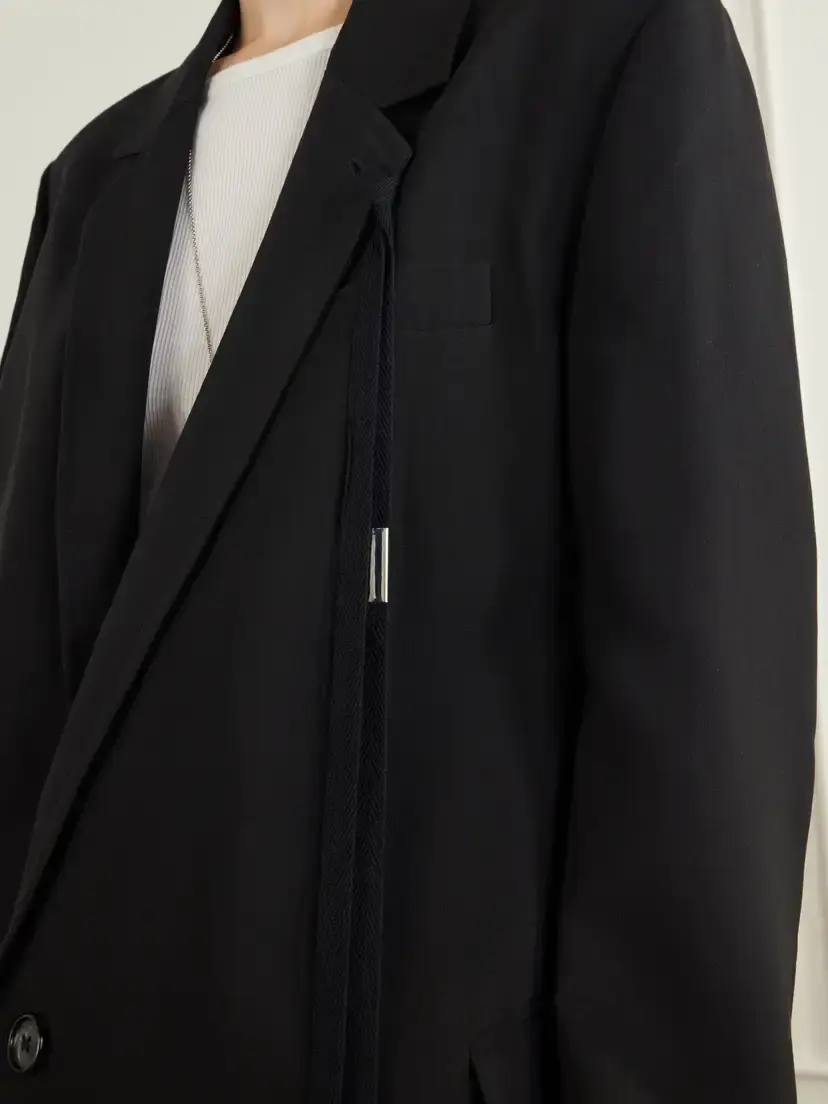 Ann Demeulemeester Agnes Crepe Blazer | Thumbnail 5