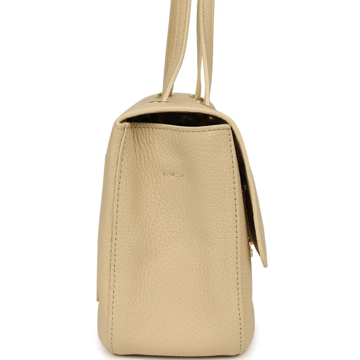 Chanel Chanel Maxi "Souplissimo" Small Flap Bag Light Beige Grained Calfskin Gold Hardware | Thumbnail 3 Chanel Chanel Maxi "Souplissimo" Small Flap Bag Light Beige Grained Calfskin Gold Hardware | Thumbnail 3