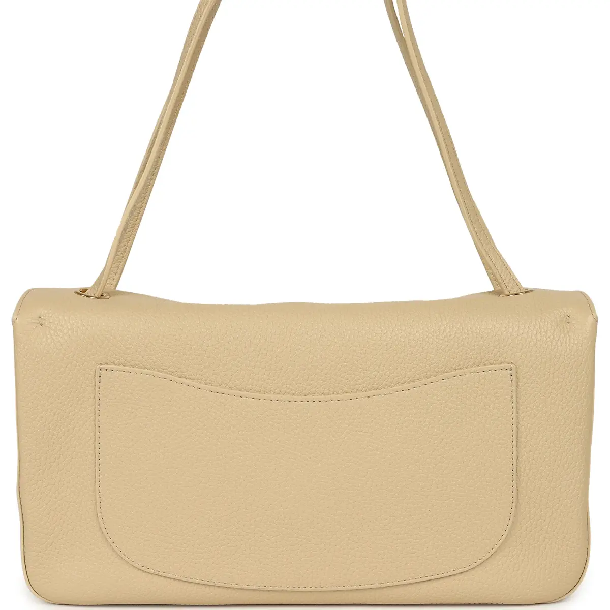Chanel Chanel Maxi "Souplissimo" Small Flap Bag Light Beige Grained Calfskin Gold Hardware | Thumbnail 4 Chanel Chanel Maxi "Souplissimo" Small Flap Bag Light Beige Grained Calfskin Gold Hardware | Thumbnail 4