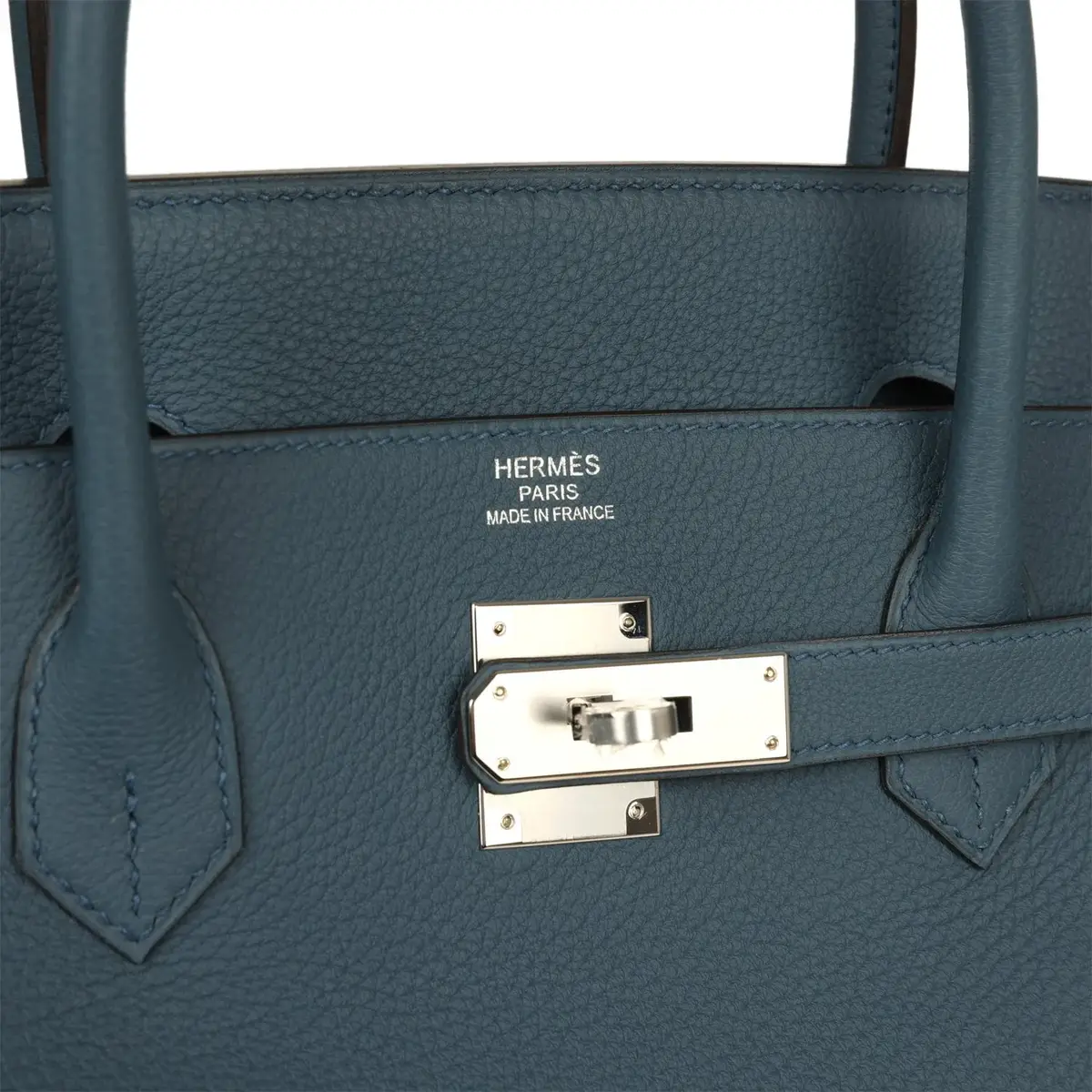 HERMÈS Hermes Birkin 40 Bleu Tempete Togo Palladium Hardware | Thumbnail 7 HERMÈS Hermes Birkin 40 Bleu Tempete Togo Palladium Hardware | Thumbnail 7