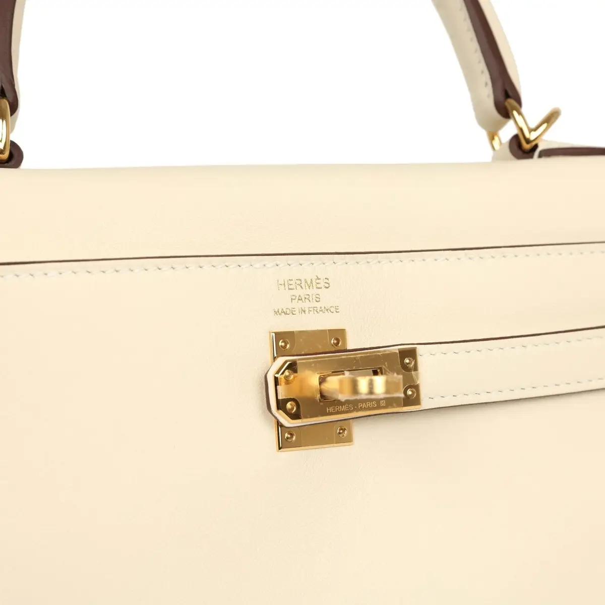 HERMÈS Hermes Kelly Retourne 25 Nata Swift Gold Hardware | Thumbnail 7 HERMÈS Hermes Kelly Retourne 25 Nata Swift Gold Hardware | Thumbnail 7