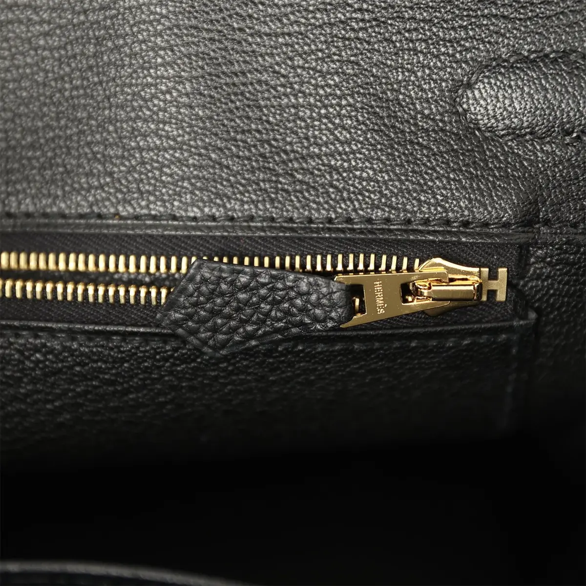 HERMÈS Pre-owned Hermes Birkin 25 Black Togo Gold Hardware | Thumbnail 9 HERMÈS Pre-owned Hermes Birkin 25 Black Togo Gold Hardware | Thumbnail 9