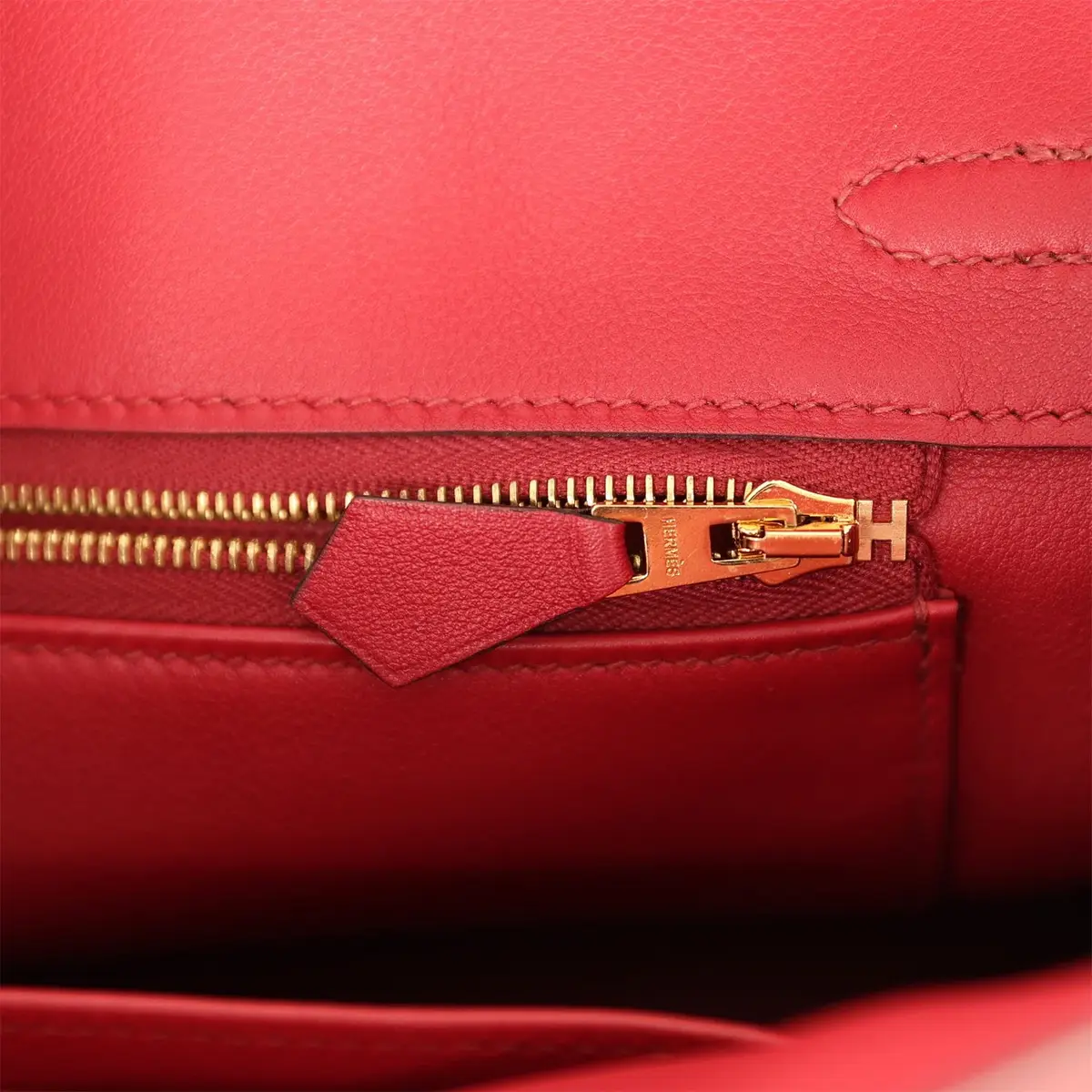 HERMÈS Pre-owned Hermes Birkin 25 Rouge Grenat Swift Gold Hardware | Thumbnail 9 HERMÈS Pre-owned Hermes Birkin 25 Rouge Grenat Swift Gold Hardware | Thumbnail 9