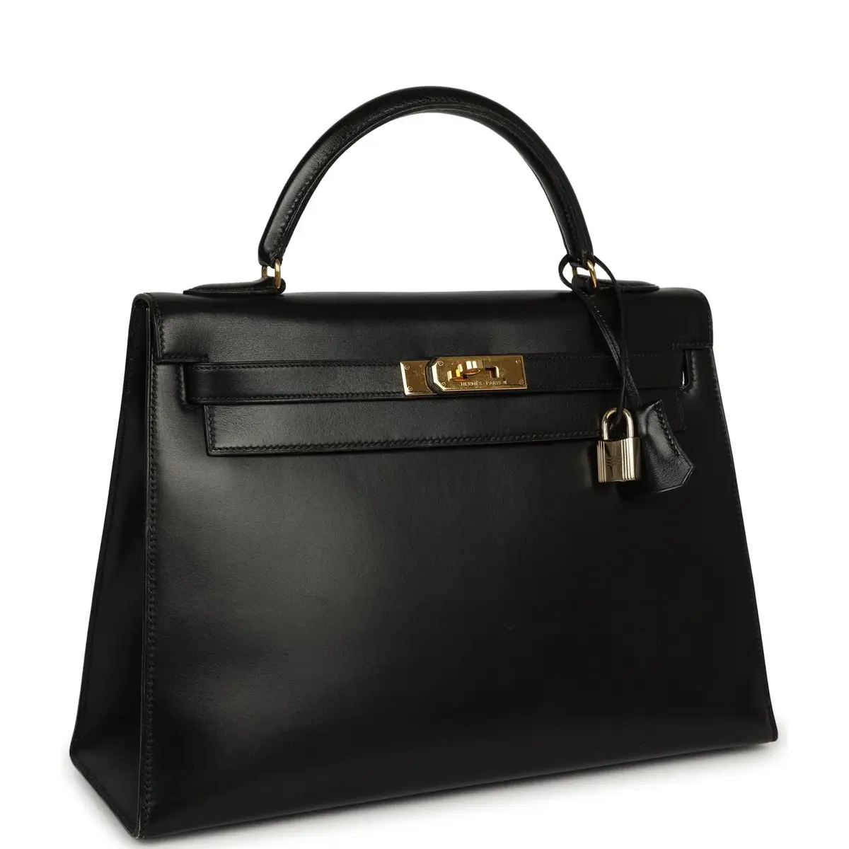 HERMÈS Vintage Hermes Kelly Sellier 32 Black Box Gold Hardware | Thumbnail 2 HERMÈS Vintage Hermes Kelly Sellier 32 Black Box Gold Hardware | Thumbnail 2