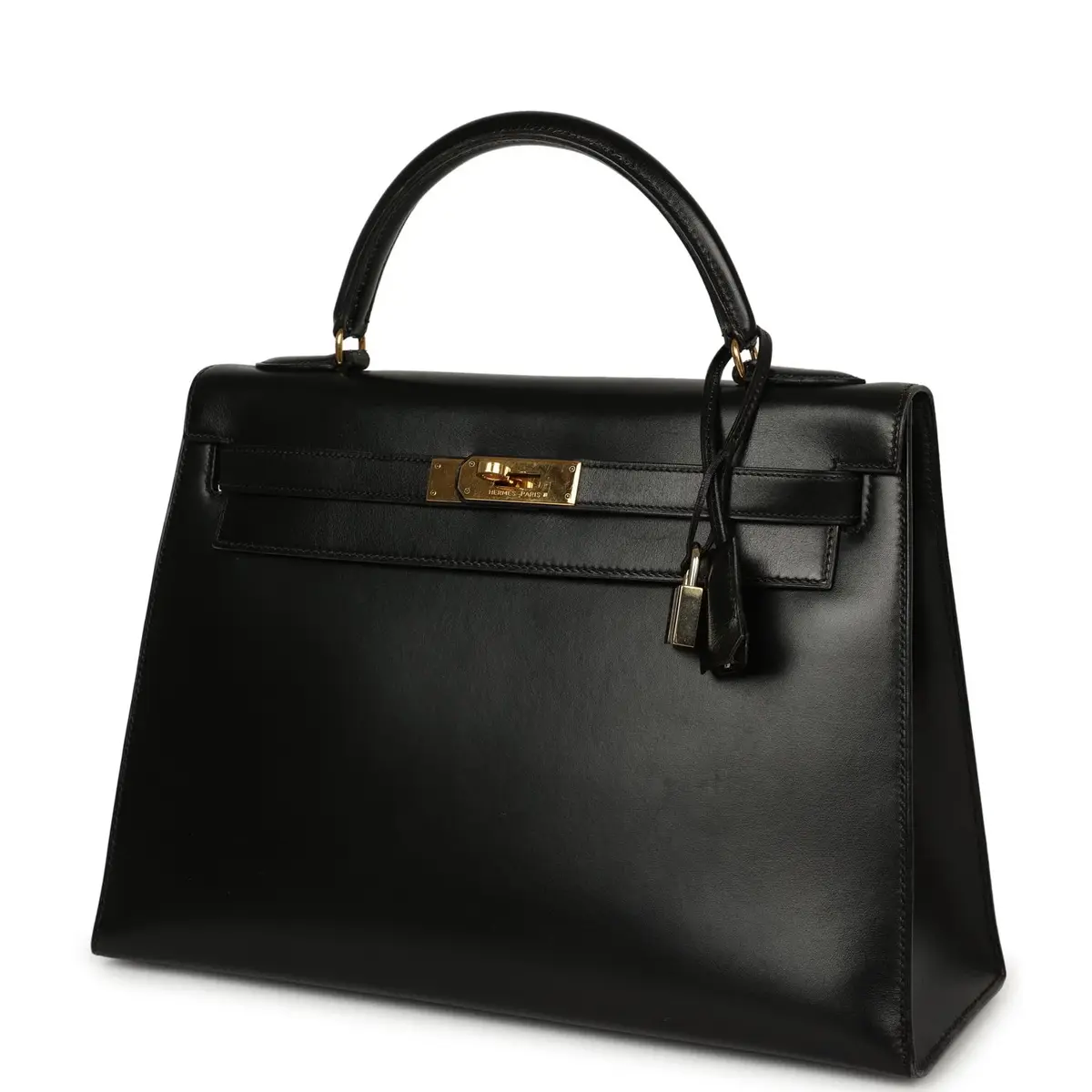 HERMÈS Vintage Hermes Kelly Sellier 32 Black Box Gold Hardware | Thumbnail 5 HERMÈS Vintage Hermes Kelly Sellier 32 Black Box Gold Hardware | Thumbnail 5