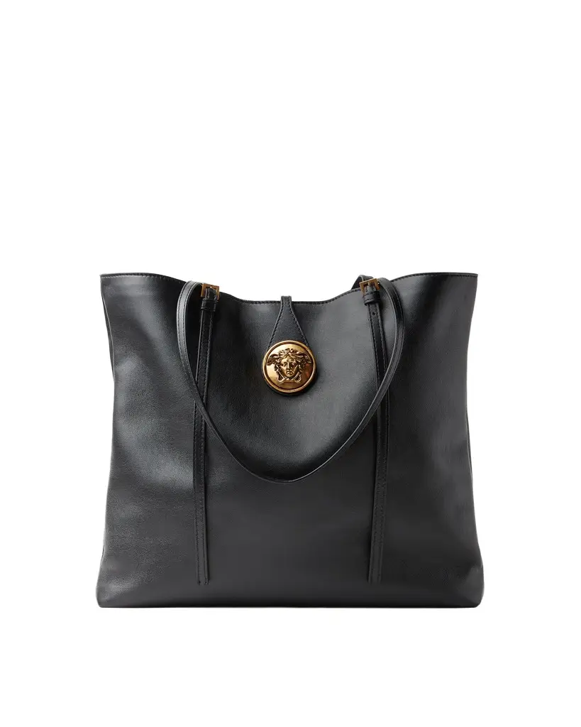 Versace Emblème Small Nappa Tote