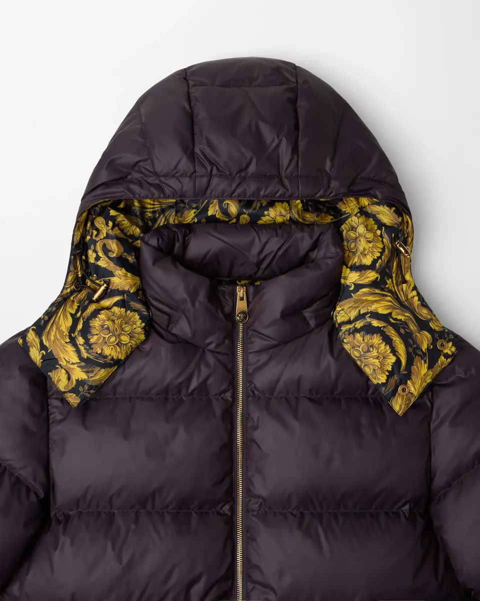 Versace Printed Nylon Padded Jacket | Thumbnail 2 Versace Printed Nylon Padded Jacket | Thumbnail 2