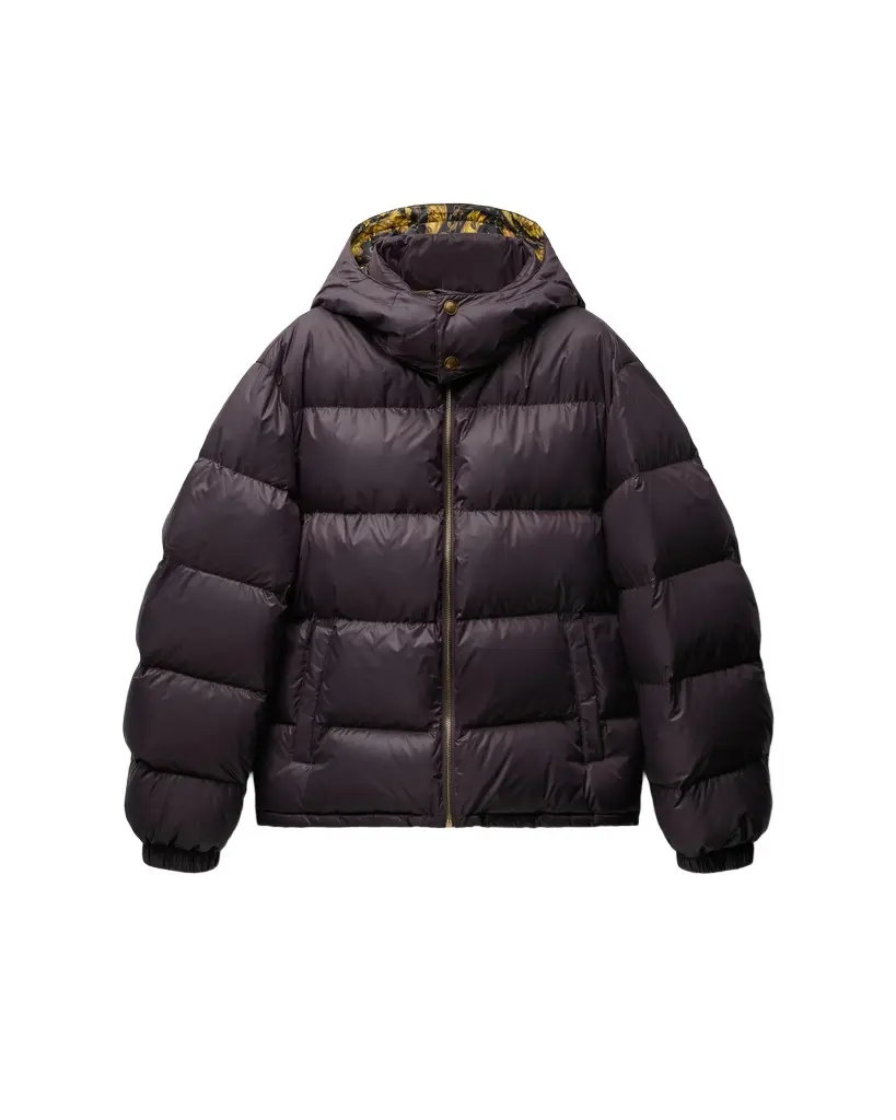 Versace Printed Nylon Padded Jacket