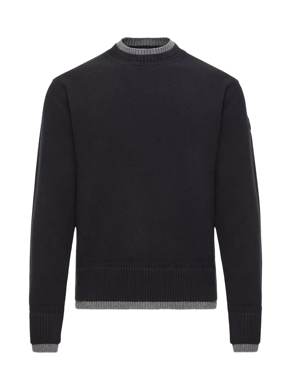 Leather Logo Wool & Cashmere Blend Sweater Leather Logo Wool & Cashmere Blend Sweater