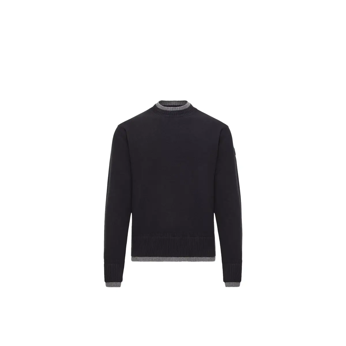 Moncler Leather Logo Wool & Cashmere Blend Sweater