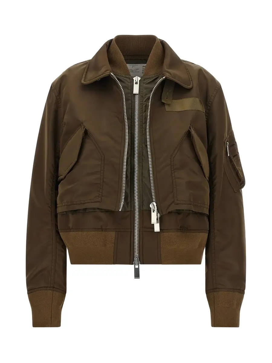 Sacai Layered Nylon Twill Blouson | Thumbnail 2 Sacai Layered Nylon Twill Blouson | Thumbnail 2