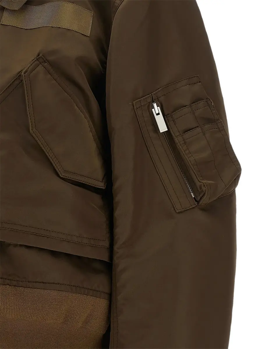 Sacai Layered Nylon Twill Blouson | Thumbnail 4 Sacai Layered Nylon Twill Blouson | Thumbnail 4