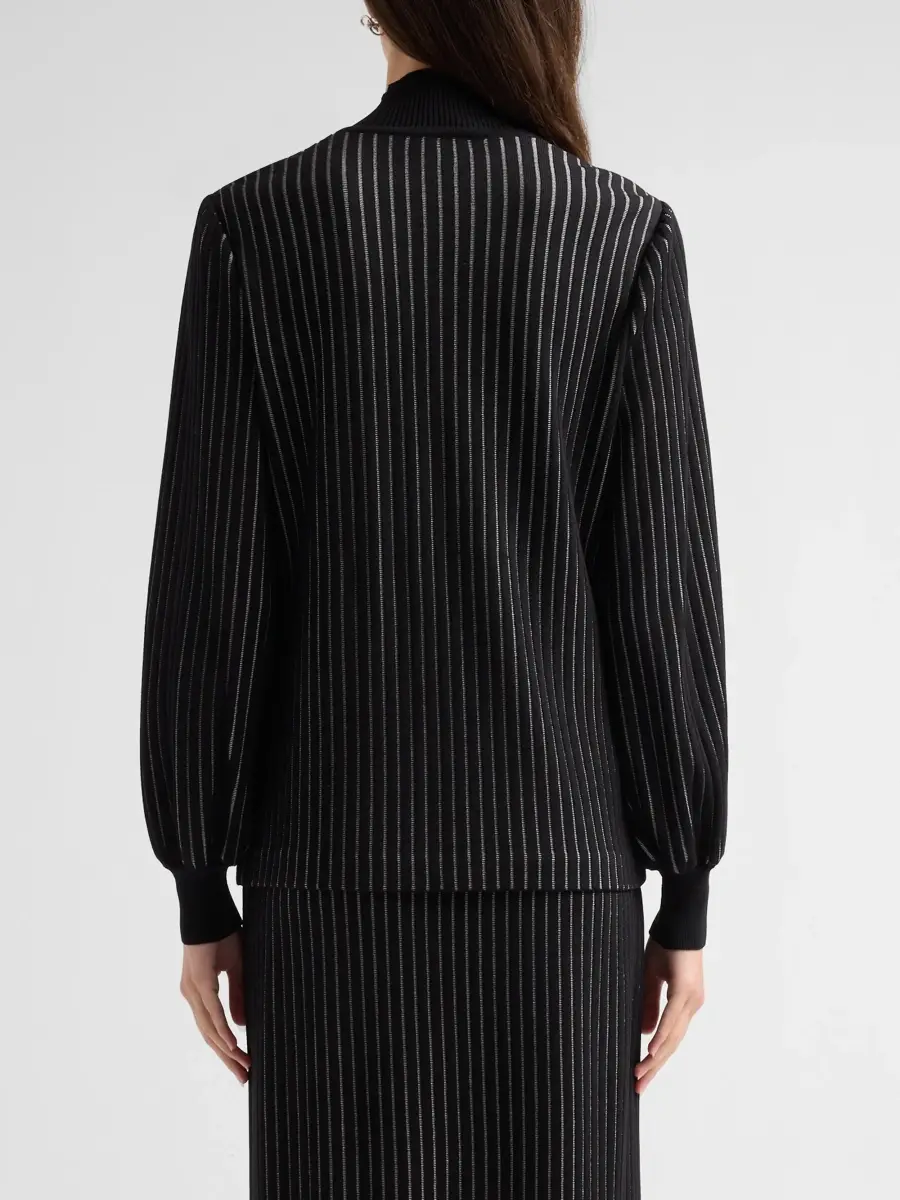 Ming Wang Women's Floral Mock Turtleneck Top | Thumbnail 3