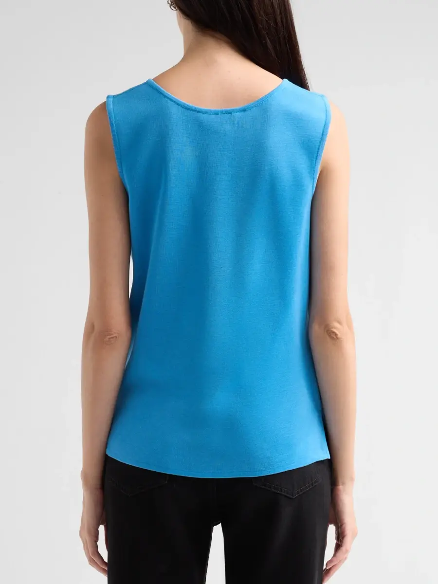 Ming Wang Women's Rib-Knit Scoopneck Tank | Thumbnail 3 Ming Wang Women's Rib-Knit Scoopneck Tank | Thumbnail 3