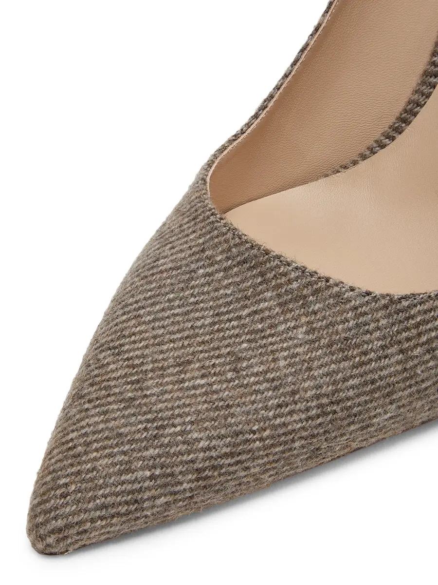 Stuart Weitzman Women's Stuart Power 85MM Twill Pumps | Thumbnail 6 Stuart Weitzman Women's Stuart Power 85MM Twill Pumps | Thumbnail 6