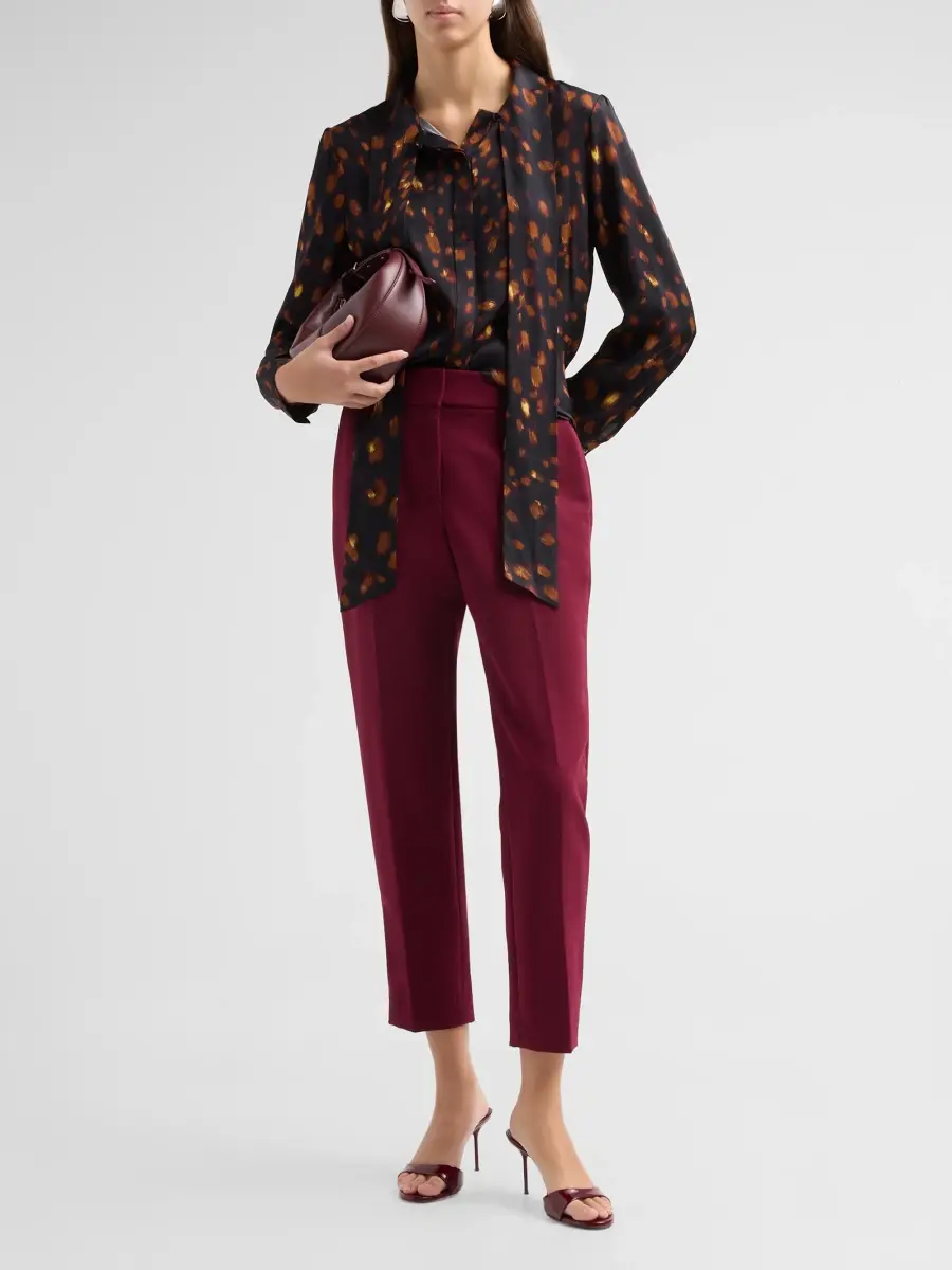 Milly Women's Nicola Cady Crop Pants | Thumbnail 2 Milly Women's Nicola Cady Crop Pants | Thumbnail 2