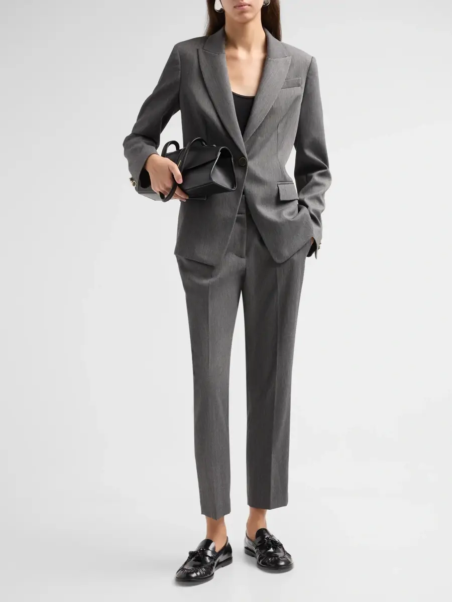 Milly Women's Avery Peak-Lapel Blazer | Thumbnail 2 Milly Women's Avery Peak-Lapel Blazer | Thumbnail 2