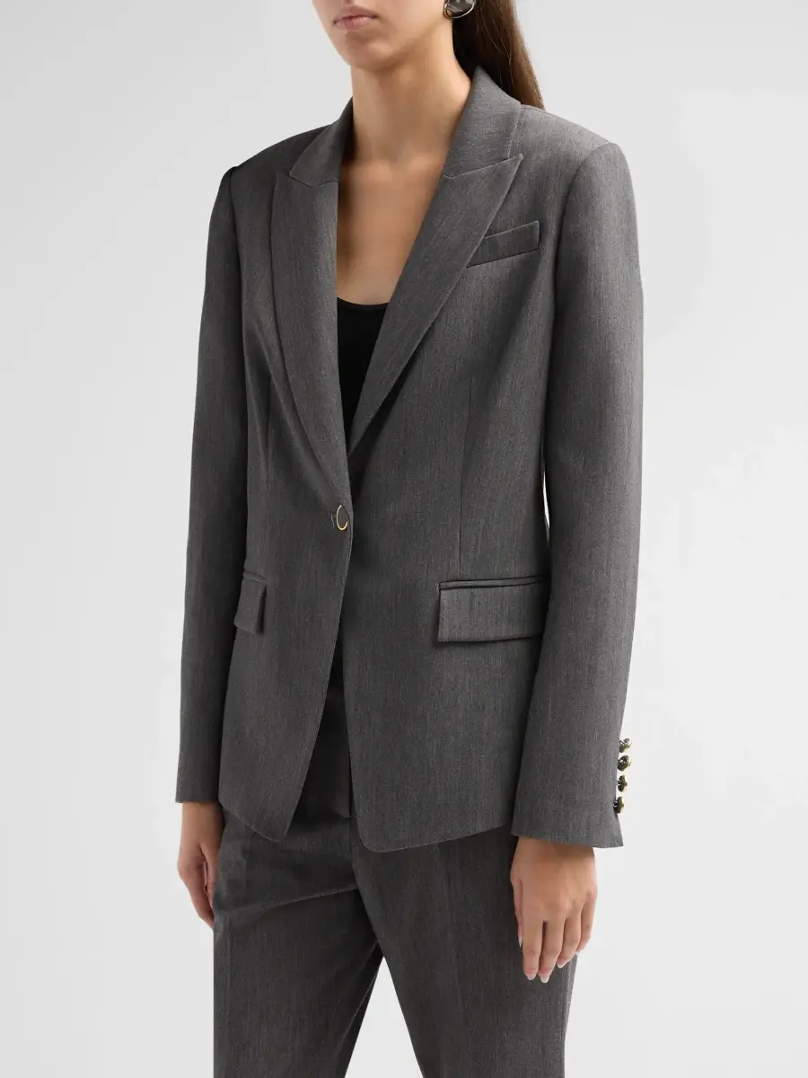 Milly Women's Avery Peak-Lapel Blazer | Thumbnail 4 Milly Women's Avery Peak-Lapel Blazer | Thumbnail 4