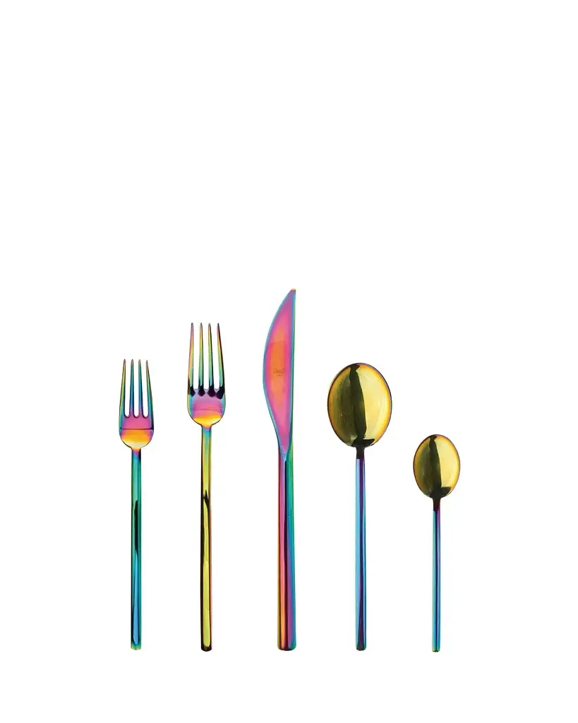 Mepra Due Rainbow 5-Piece Flatware Set