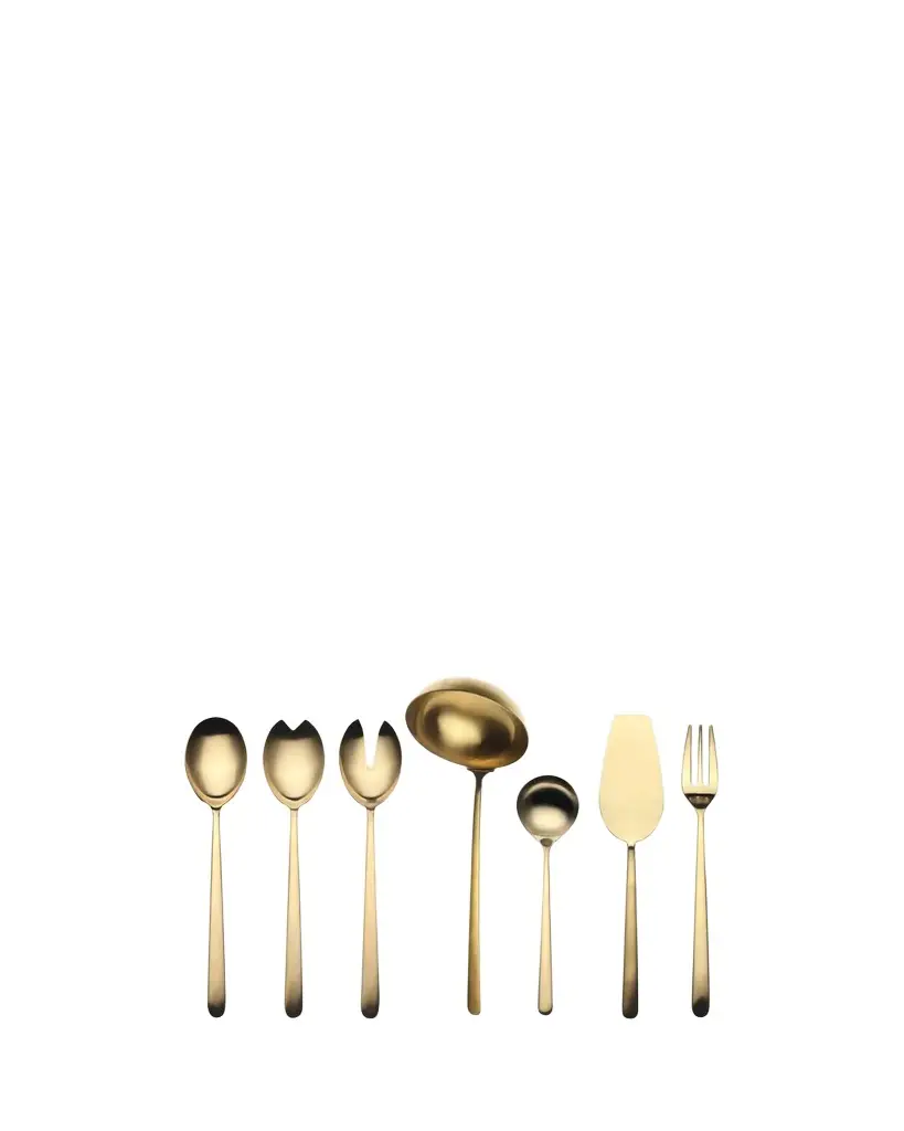 Mepra Linea Ice Oro 7-Piece Full Serving Set