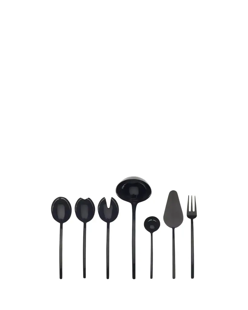 Mepra Due Oro Nero 7-Piece Full Serving Set