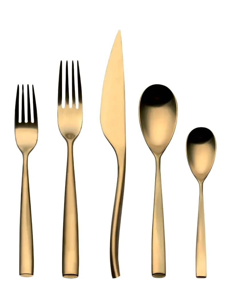 Mepra Arte Oro Ice 5-Piece Flatware Set