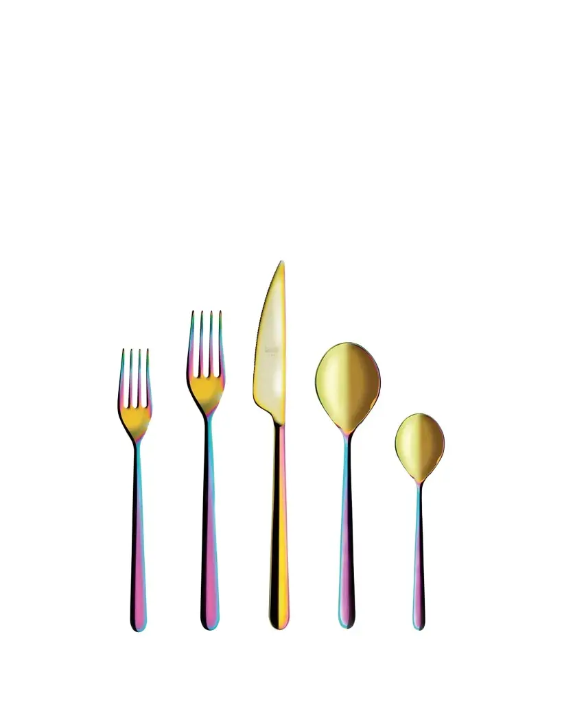 Mepra Linea Rainbow 5-Piece Flatware Set