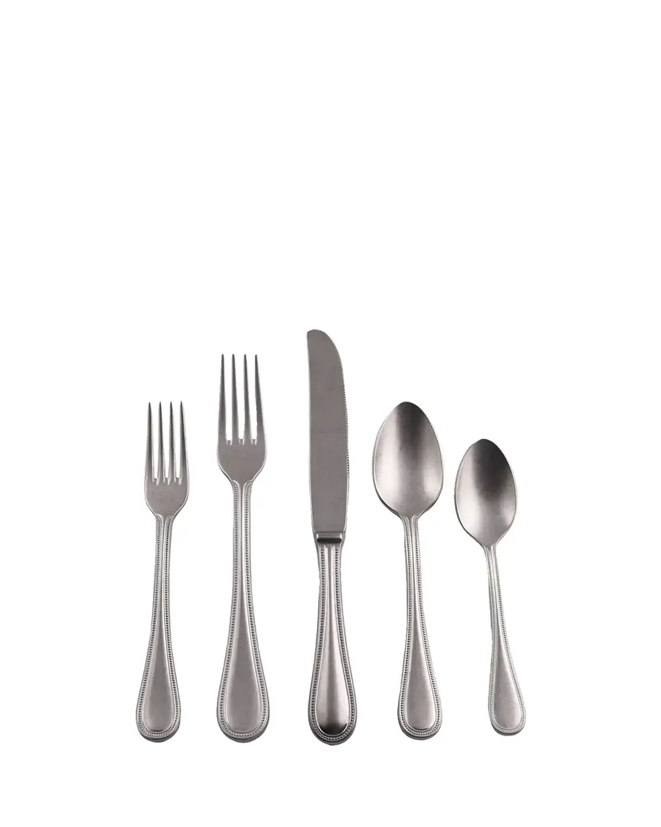 Mepra Perla Pewter 5-Piece Flatware Set | Thumbnail 2 Mepra Perla Pewter 5-Piece Flatware Set | Thumbnail 2