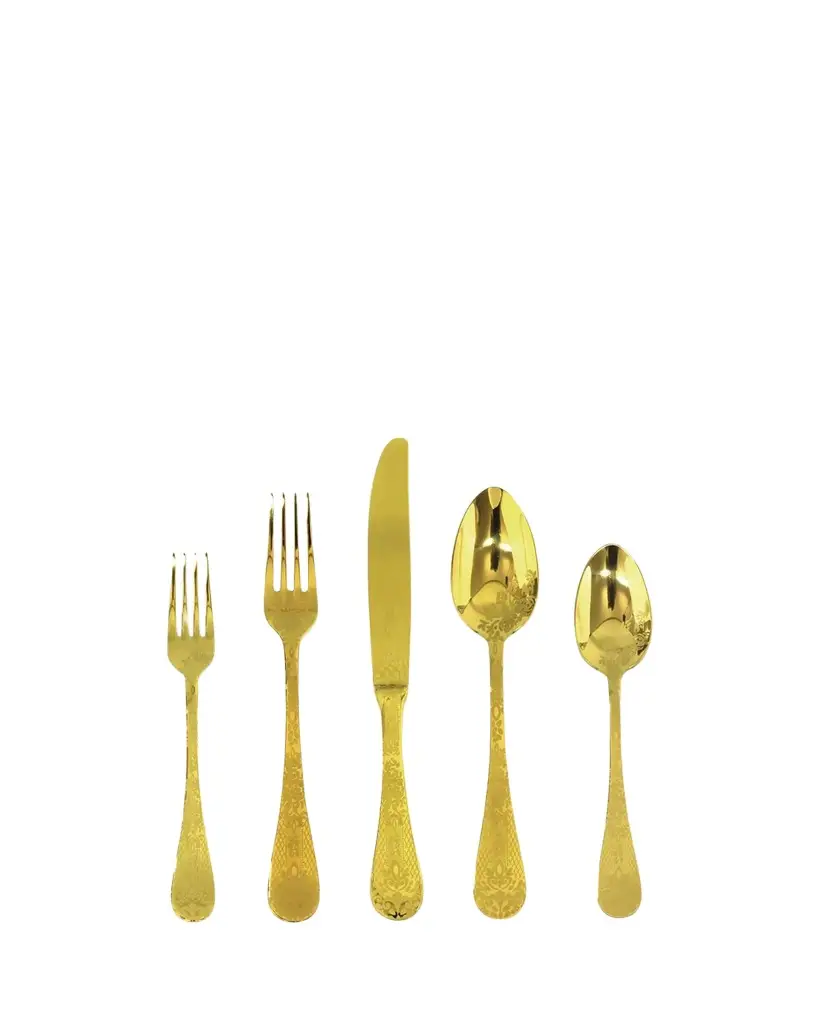 Mepra Casablanca Oro 5-Piece Flatware Set
