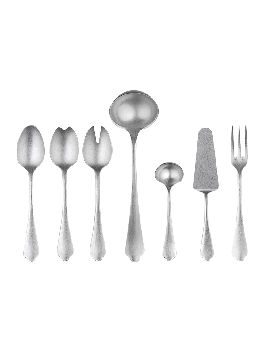 Mepra Dolce Vita Pewter 7-Piece Full Serving Set