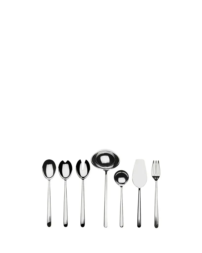 Mepra Linea 7-Piece Full Flatware Serving Set