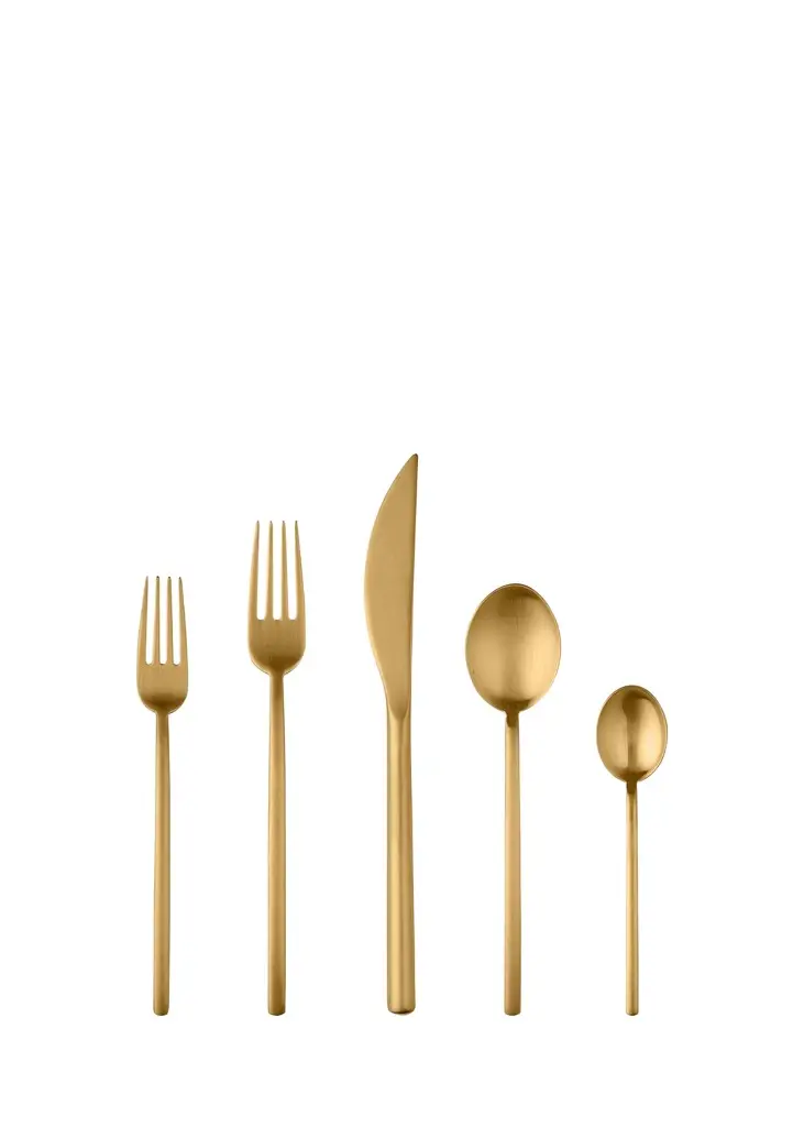 Mepra Due Ice Oro 5-Piece Place Setting