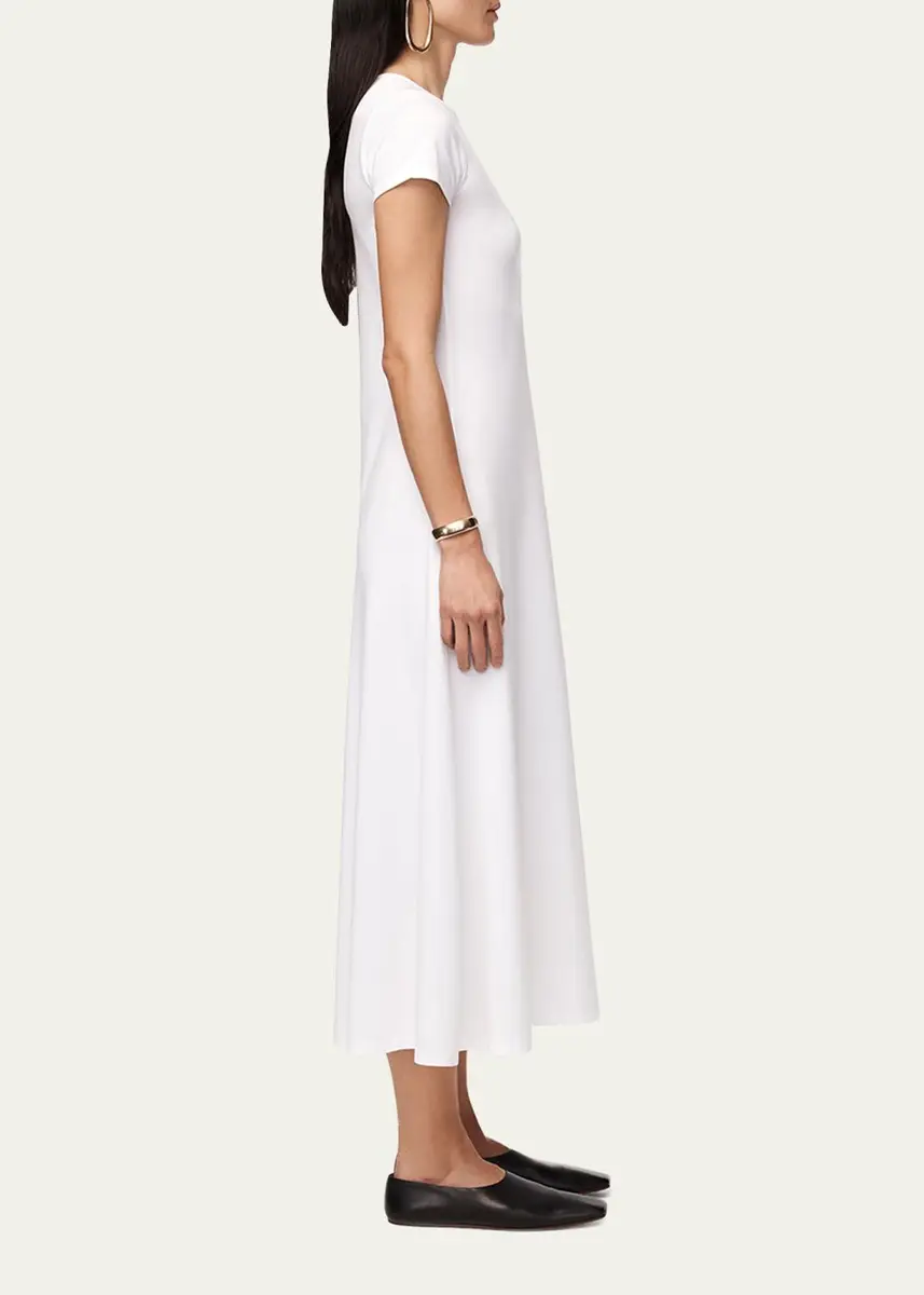 Another Tomorrow Cotton Fitted Tee Dress | Thumbnail 7 Another Tomorrow Cotton Fitted Tee Dress | Thumbnail 7