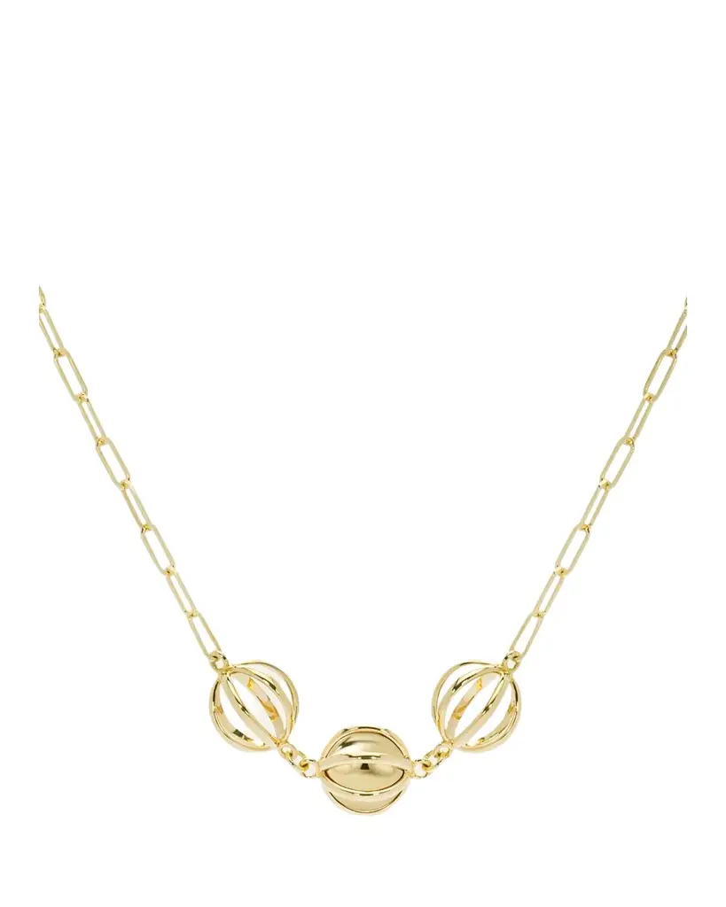 L. Klein Prisma 18K Yellow Gold Paperclip Chain Necklace