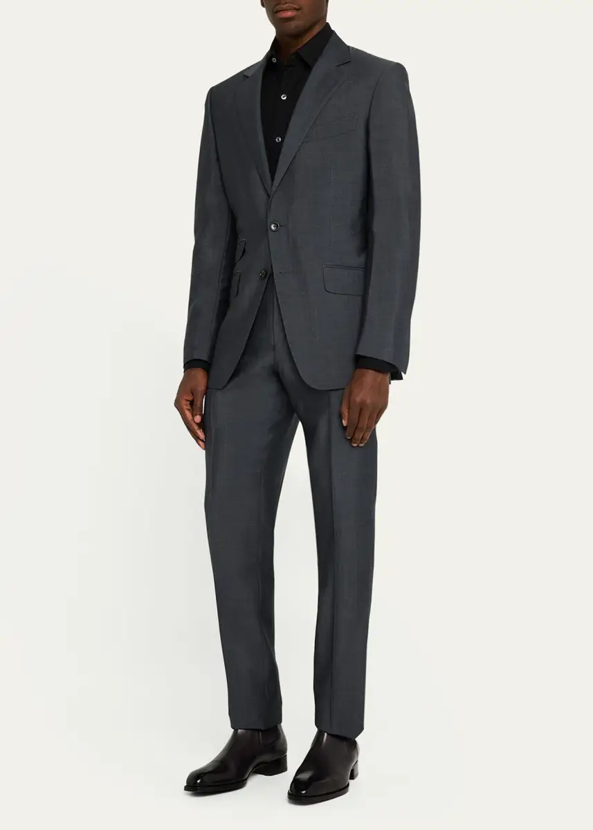 Tom Ford Men's O'Connor Iridescent Poplin Suit | Thumbnail 2 Tom Ford Men's O'Connor Iridescent Poplin Suit | Thumbnail 2