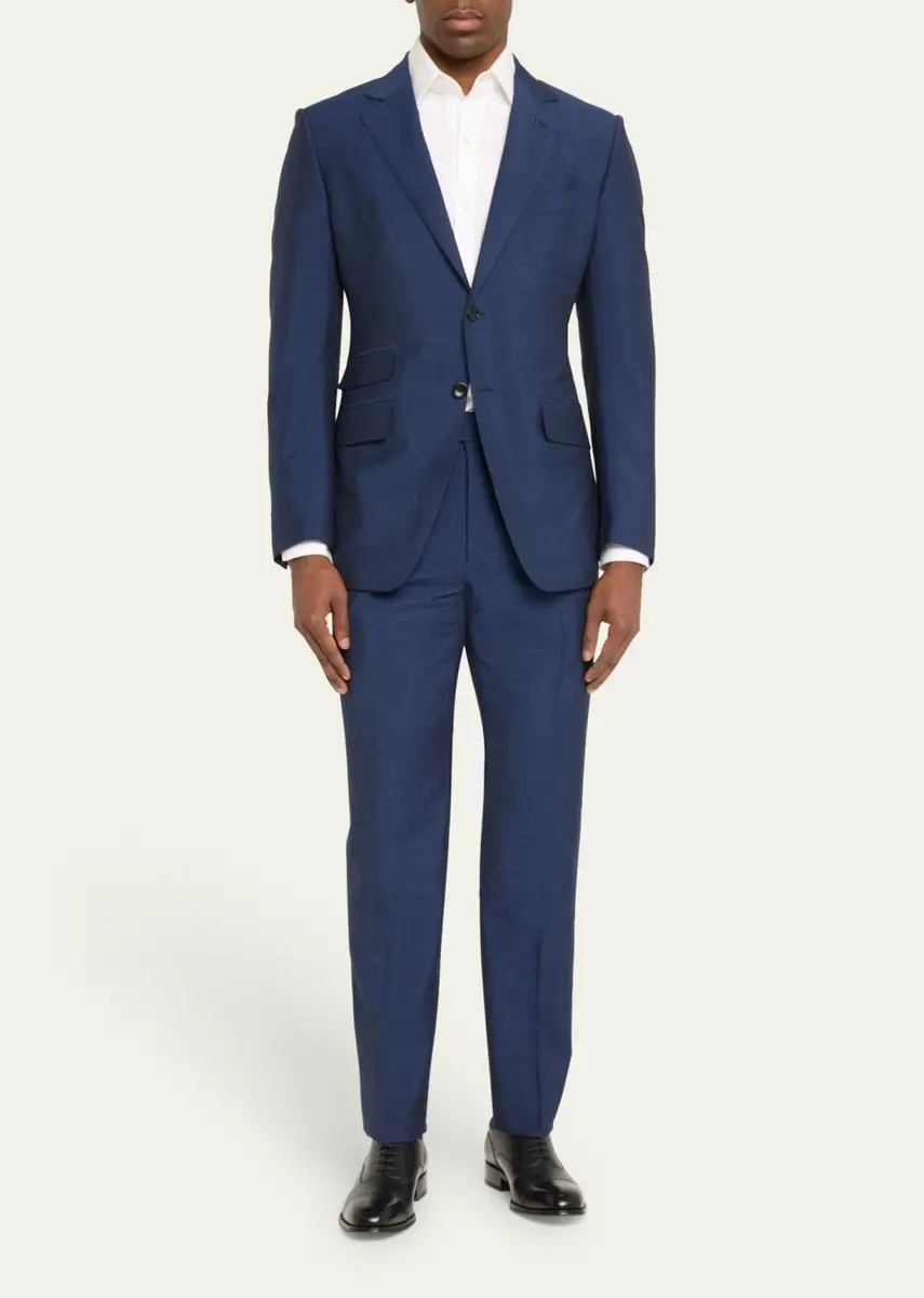 Tom Ford Men's O'Connor Iridescent Poplin Suit | Thumbnail 6 Tom Ford Men's O'Connor Iridescent Poplin Suit | Thumbnail 6