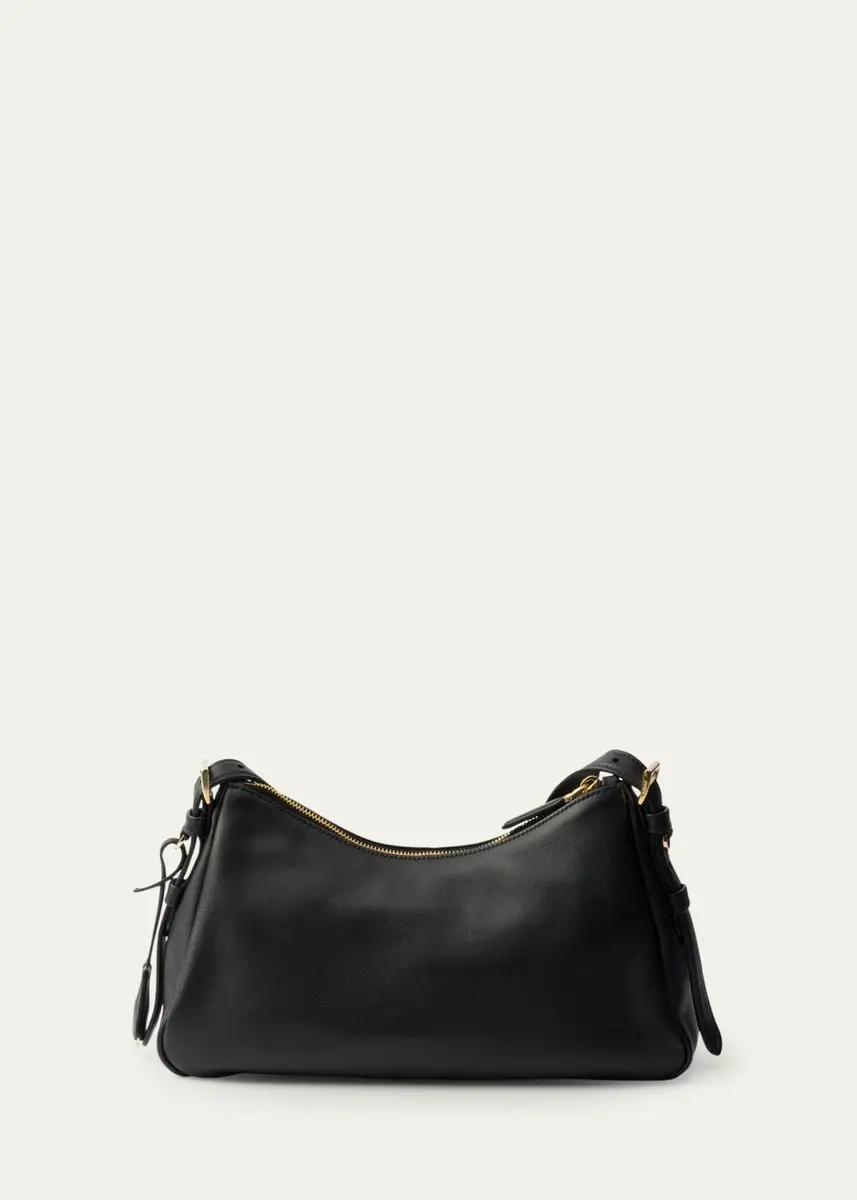 Prada Medium Aimee Zip Leather Shoulder Bag | Thumbnail 3 Prada Medium Aimee Zip Leather Shoulder Bag | Thumbnail 3