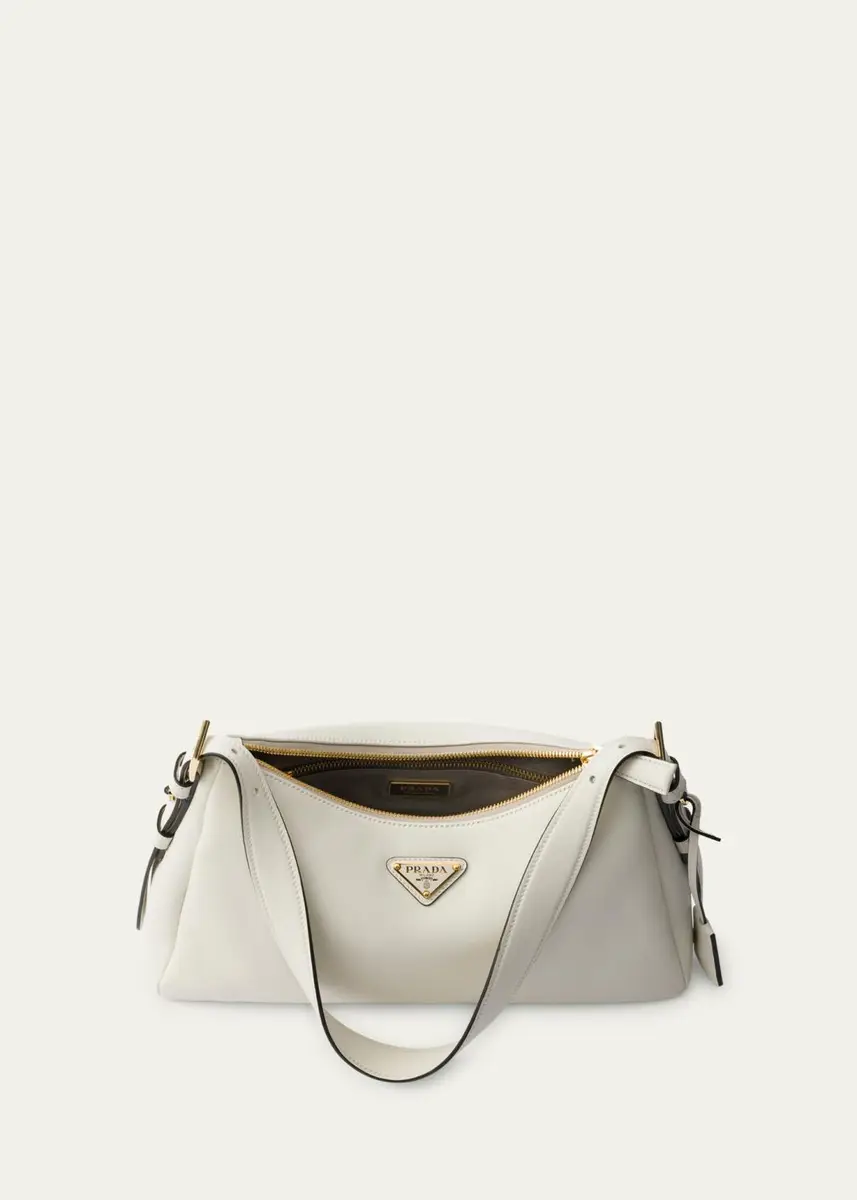 Prada Medium Aimee Zip Leather Shoulder Bag | Thumbnail 7 Prada Medium Aimee Zip Leather Shoulder Bag | Thumbnail 7