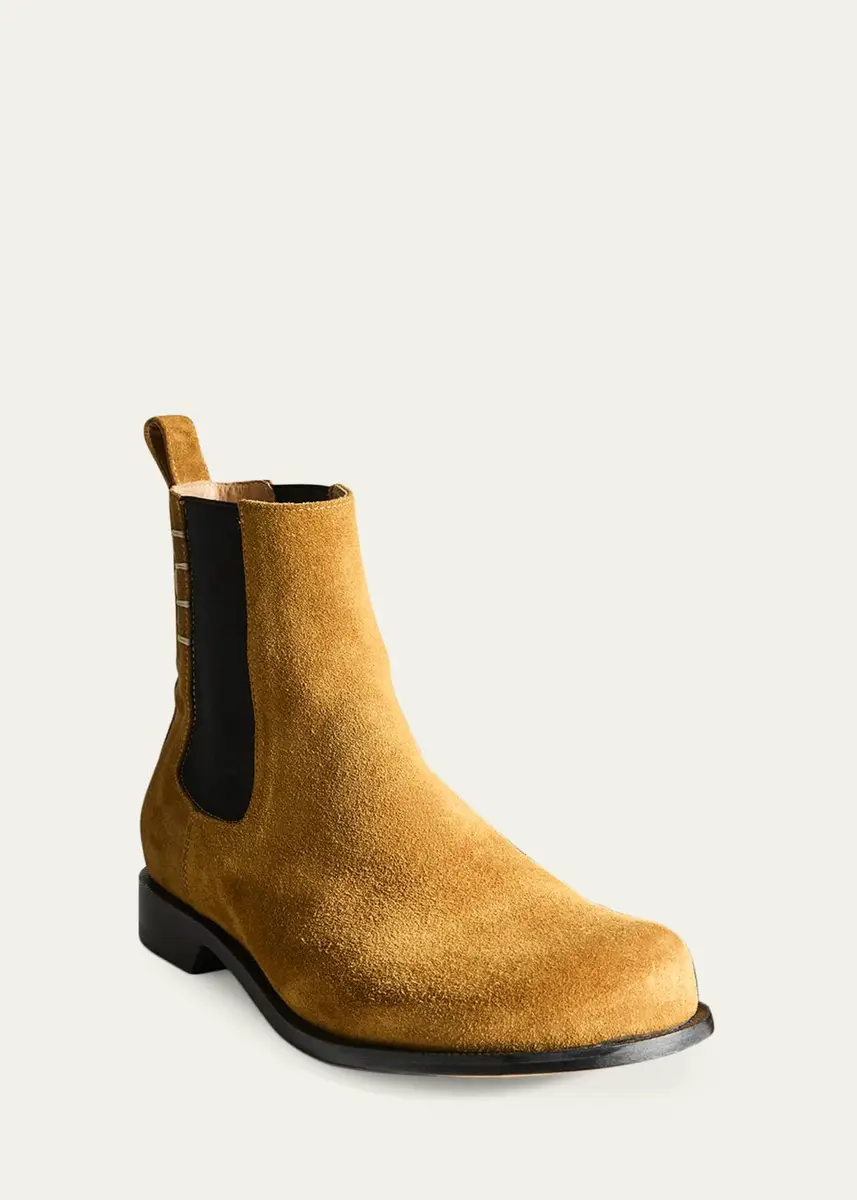 JW Anderson Men's Suede Loafer-Stitched Chelsea Boots | Thumbnail 2 JW Anderson Men's Suede Loafer-Stitched Chelsea Boots | Thumbnail 2