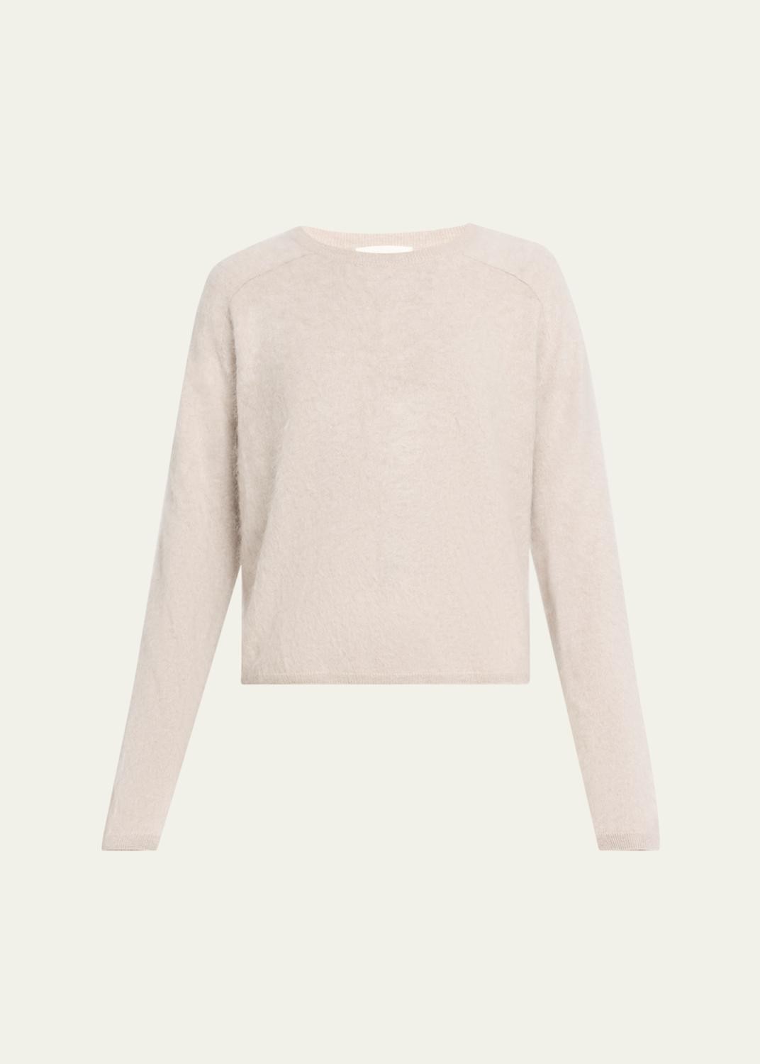 Lexia Mock-Neck Cashmere Short-Sleeve Sweater Lexia Mock-Neck Cashmere Short-Sleeve Sweater