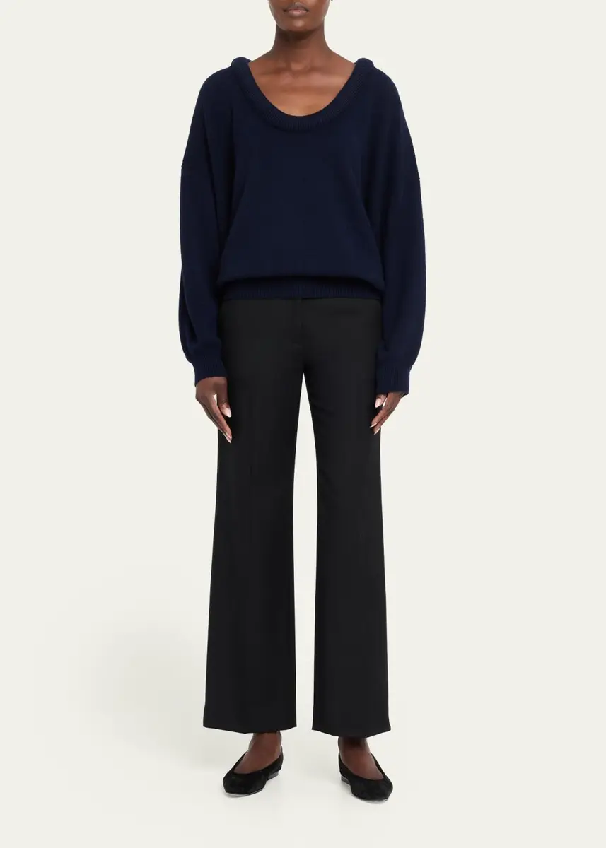 Lisa Yang Doria Scoop-Neck Cashmere Sweater | Thumbnail 2