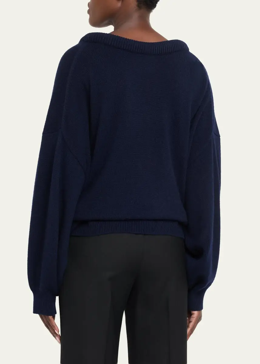 Lisa Yang Doria Scoop-Neck Cashmere Sweater | Thumbnail 3