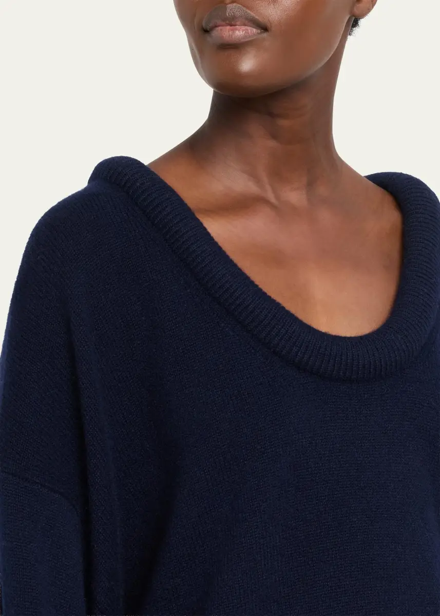 Lisa Yang Doria Scoop-Neck Cashmere Sweater | Thumbnail 5