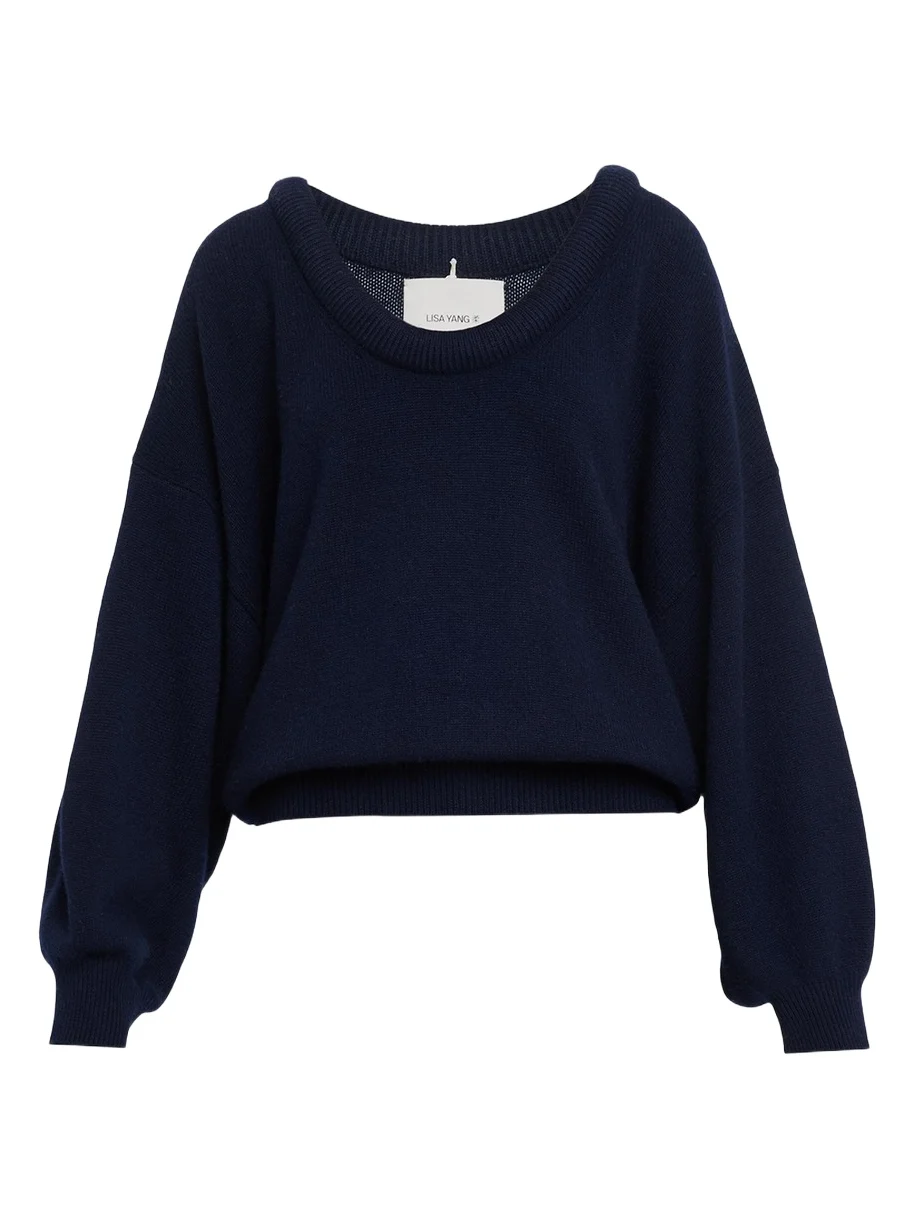Doria Scoop-Neck Cashmere Sweater Doria Scoop-Neck Cashmere Sweater