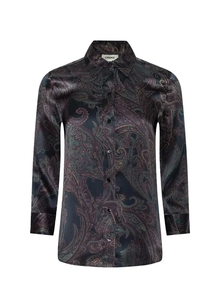 Dani Paisley Silk 3/4 Sleeve Blouse Dani Paisley Silk 3/4 Sleeve Blouse