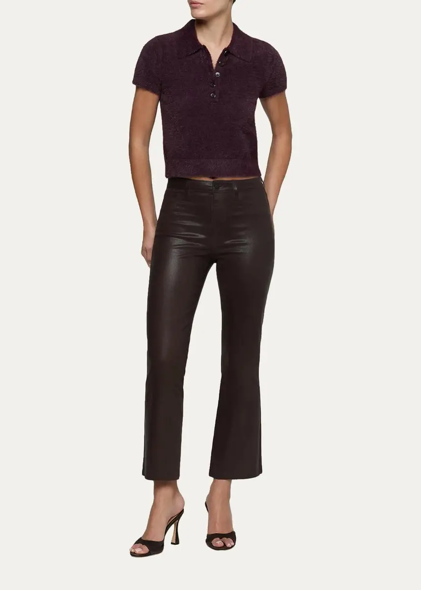 L'Agence Cirrus Crop Polo Shirt | Thumbnail 2 L'Agence Cirrus Crop Polo Shirt | Thumbnail 2
